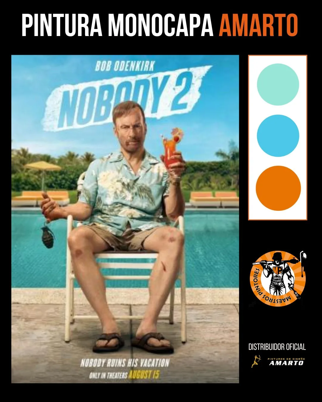 🎨🎬 Sección semanal "COLORES DE CINE" - Part 77
Prácticamente Nadie abre en feria... !Excepto Maestros Pintores!
Nadie va a igualar nuestras ofertas, Nadie te regala 1l de fregasuelos con insecticida por 150€ de compra, Nadie te va a recomendar todo tipo de profesionales para tus trabajos, Nadie te iguala los colores al 100%
No tenemos abuela, somos así de modestos ... y nos encanta el prota de esta peli de acción, Bob Odenkirk, ya sea un hombre normal en circunstancias extraordinarias o el mismísimo abogado del Walter White de Breaking Bad.
¡No te la pierdas!
#nobody2 #nadie2película #movie #maestrospintores #películas #tiendadepinturas #tienda #málaga #agosto #ofertasespeciales